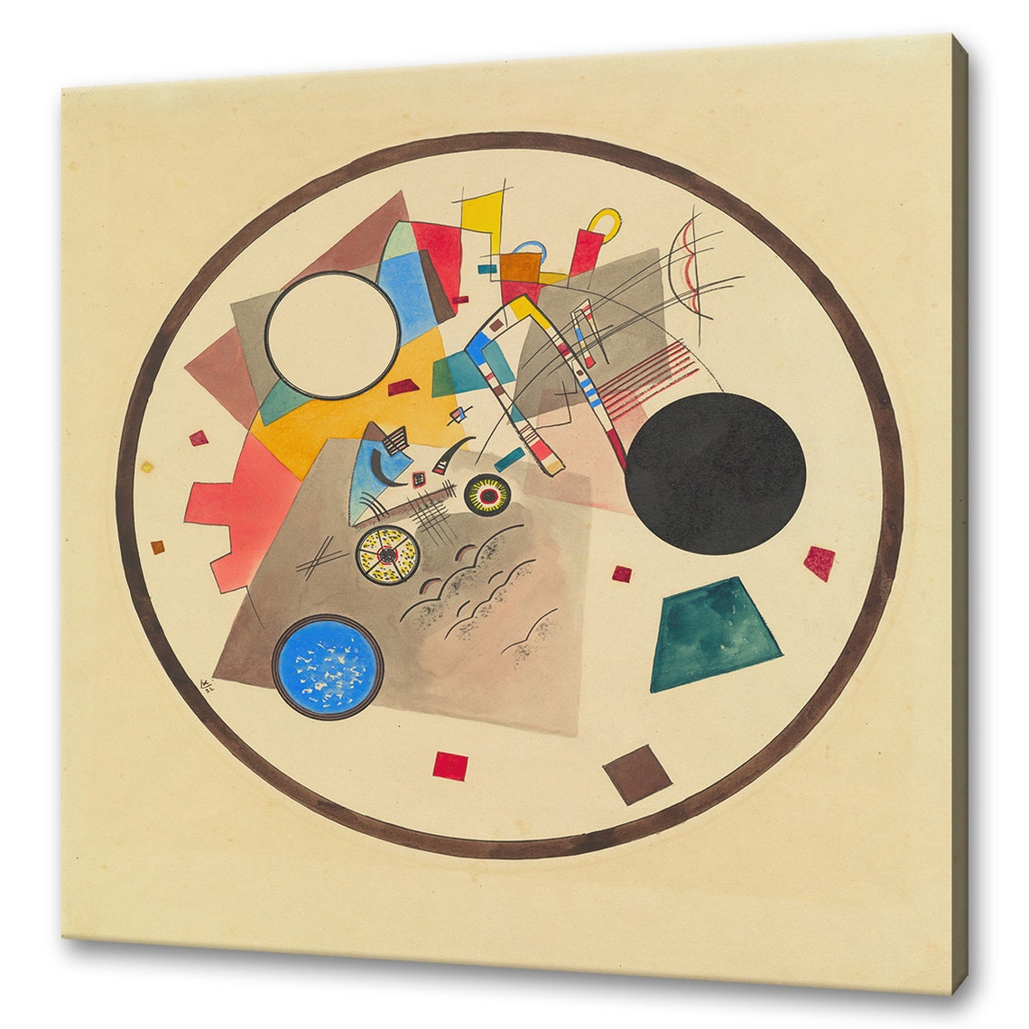 Wassily Kandinsky Light Circle 1922 Classic Design Abstract Decor Reproduction Print Wall Art Picture