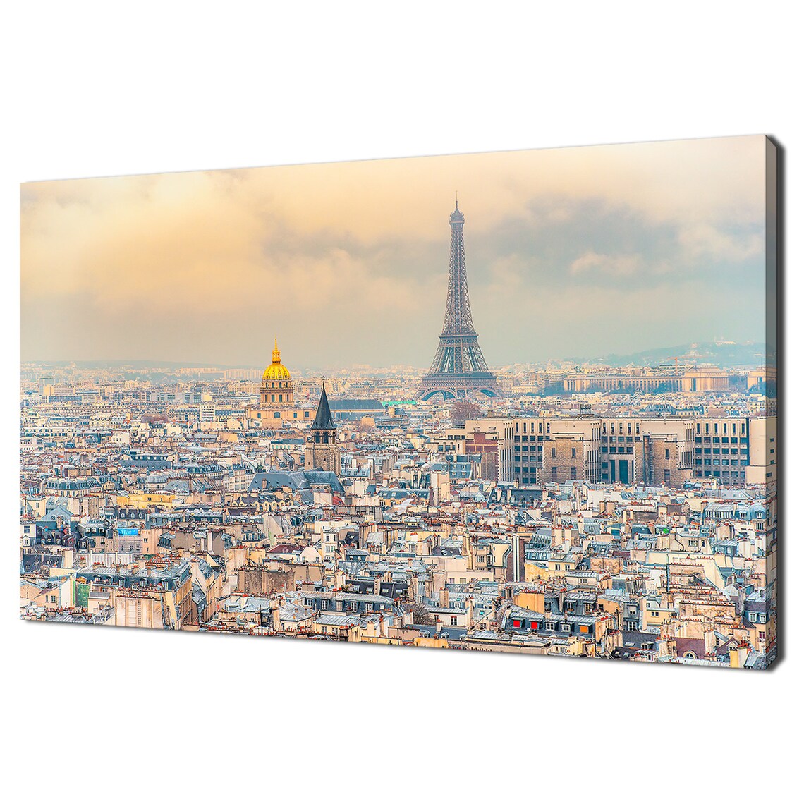 Paris View of Eiffel Tower, Napoleon's Mausoleum Art Print