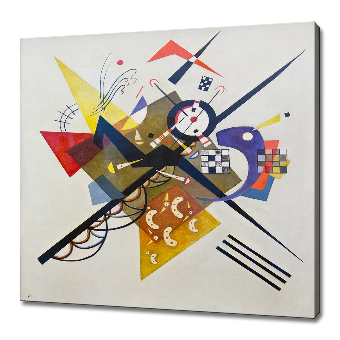 Kandinsky On White II, Modern Abstract Art Print