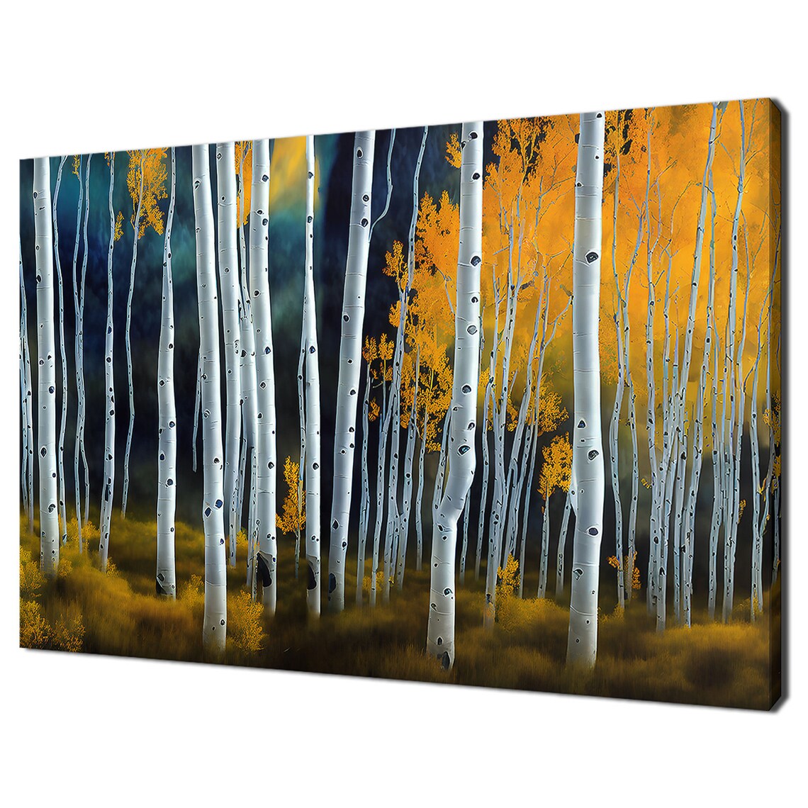 Aspen Tree Forest Wall Art Picture Print Wall Hanging Home Decor Handmade Ready To Hang