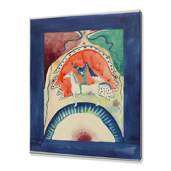 Wassily Kandinsky Blue Rider Almanac Cover Horse Rider Abstract Art Poster