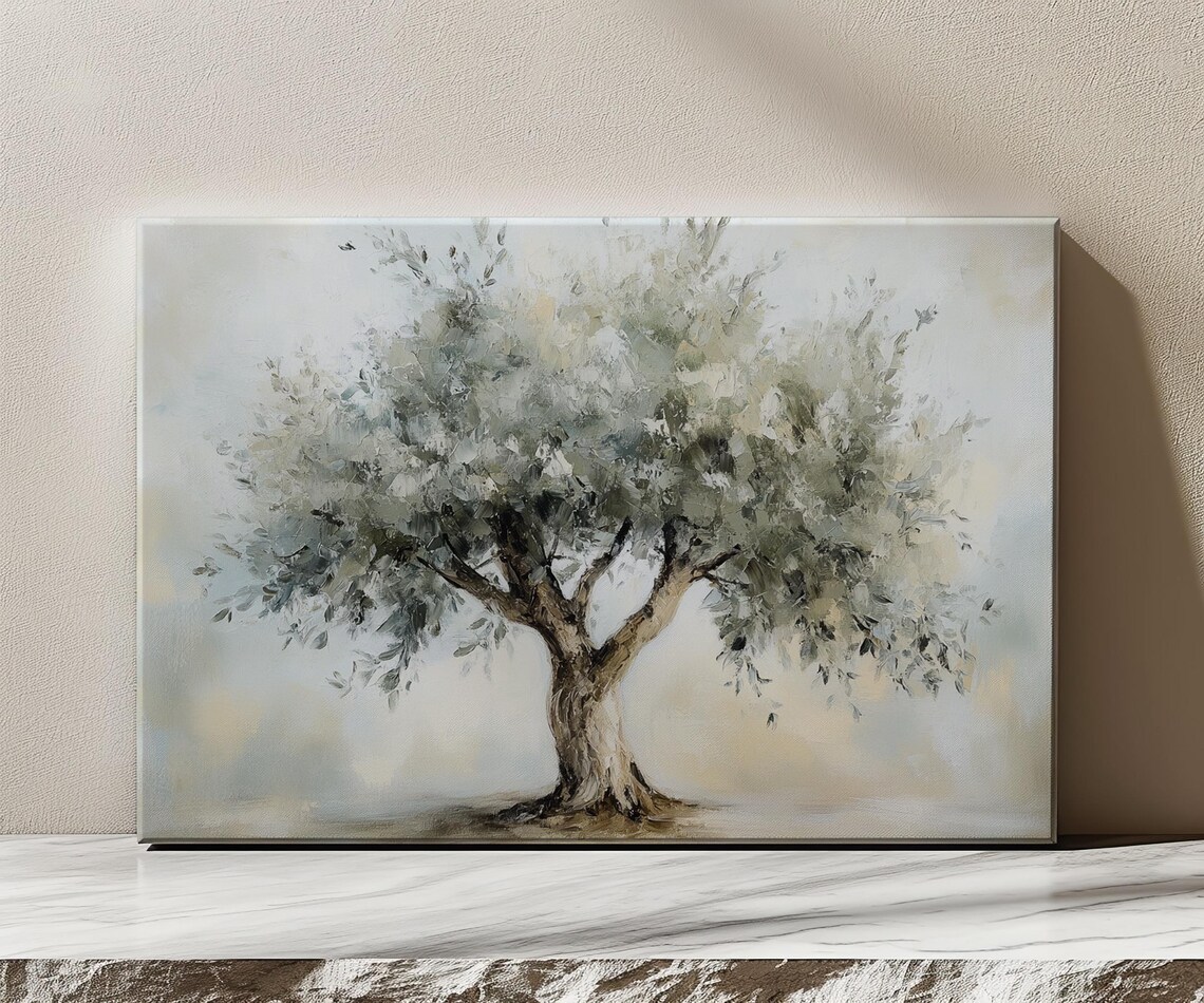 Sage Green Olive Tree Vintage Art Print, Farmhouse Decor - Image 4