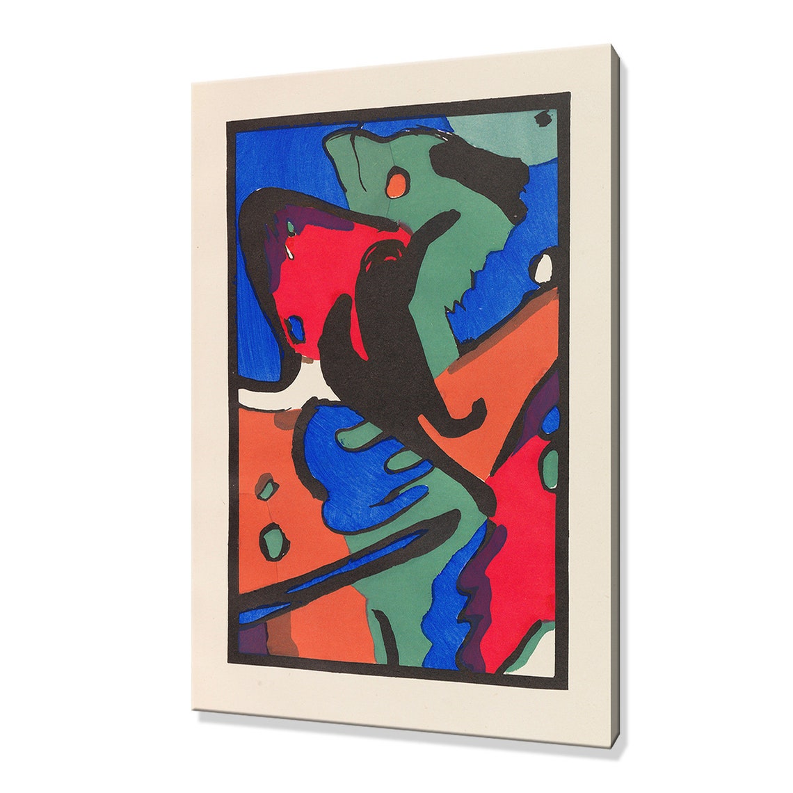 Wassily Kandinsky Der Blaue Reiter 1912 Classic Design Abstract Decor Reproduction Print Wall Art
