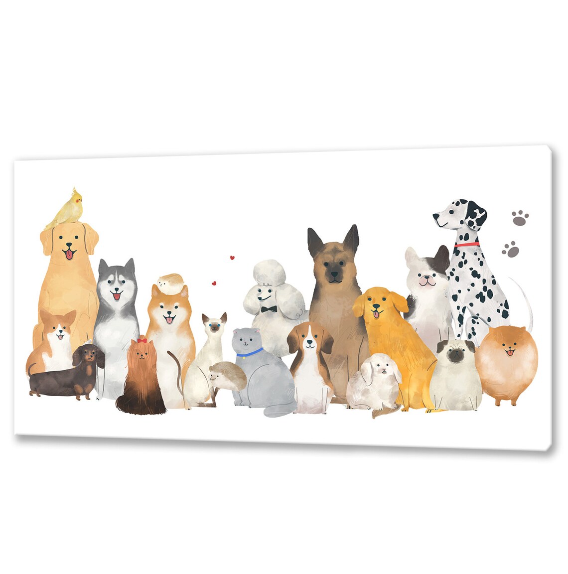Cute Animals Collection, Kids Room Nursery Art Print