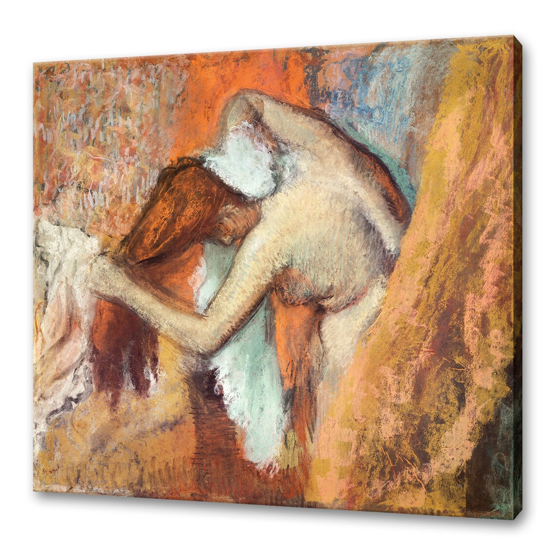 Edgar Degas Woman At Her Toilette Bath Pastel Impressionist Wall Art Poster