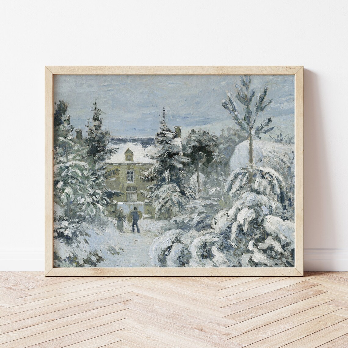Vintage After A Snowstorm Winter Landscape, Art Print - Image 2