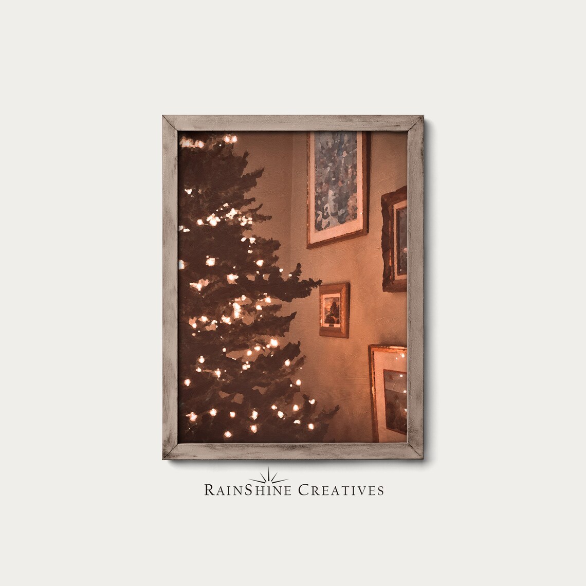 Christmas Tree Painting - Christmas Decor