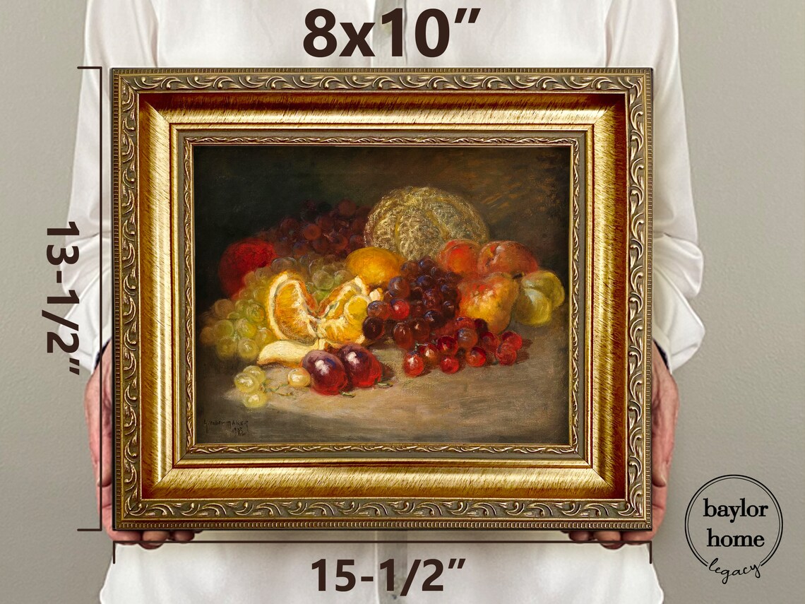 Fruit Still Life Oil Painting Art Print, Kitchen - Image 4