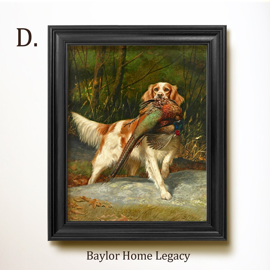 Irish Setter With Pheasant, Rustic Country Art Print - Image 2