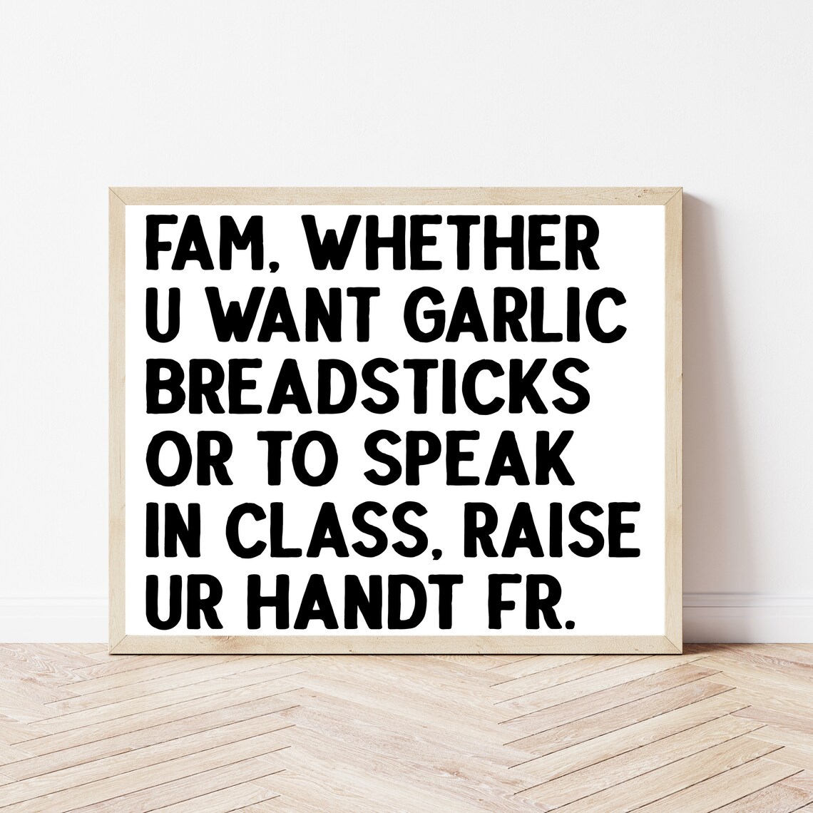 Classroom Rules Poster Math Wall Art Funny Middle High School Sign Science Class Decor Algebra Social Studies English Teacher