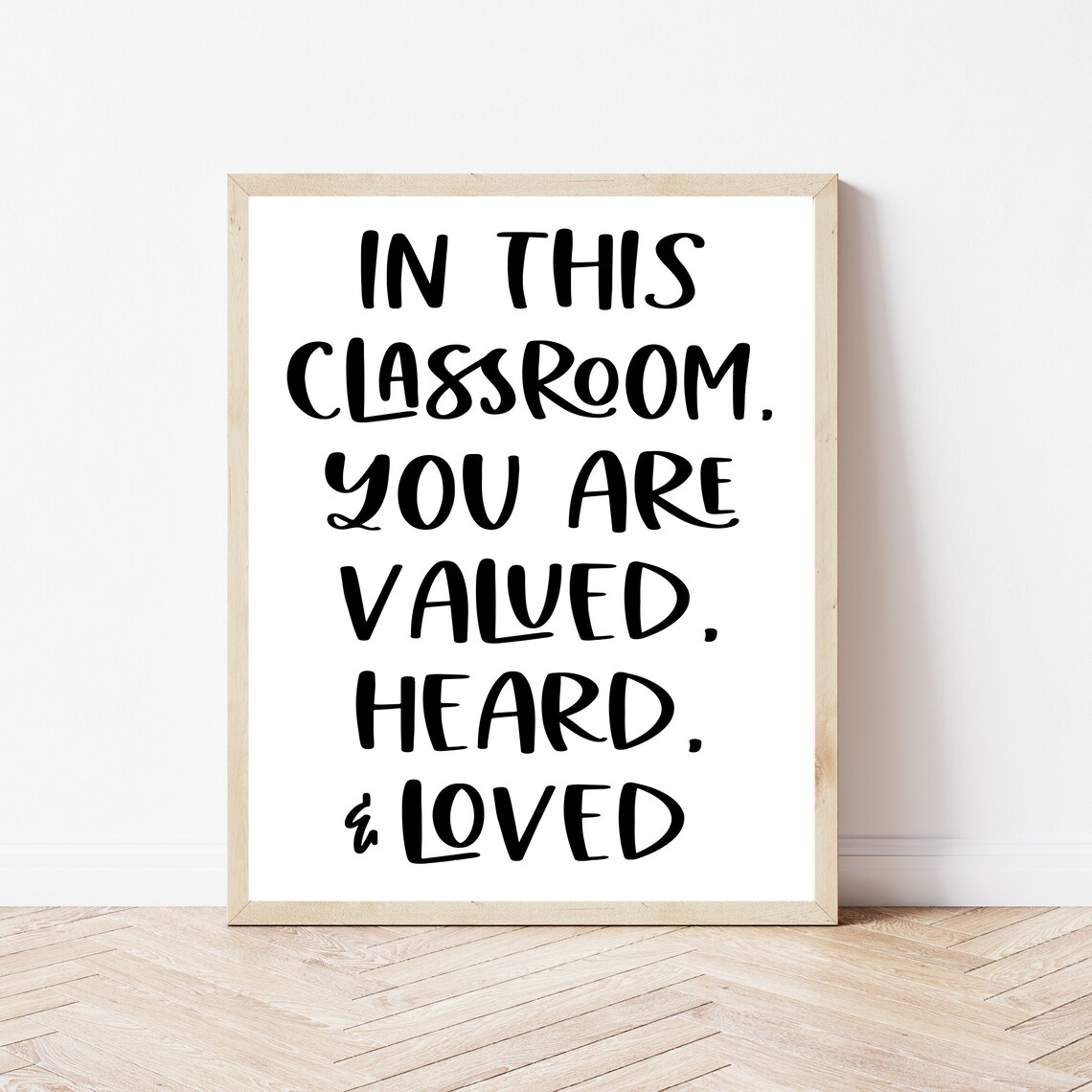 Classroom Welcome Diversity Inspiration Poster Print