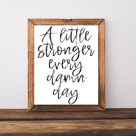 Fitness Motivational Exercise Room Wall Art Print