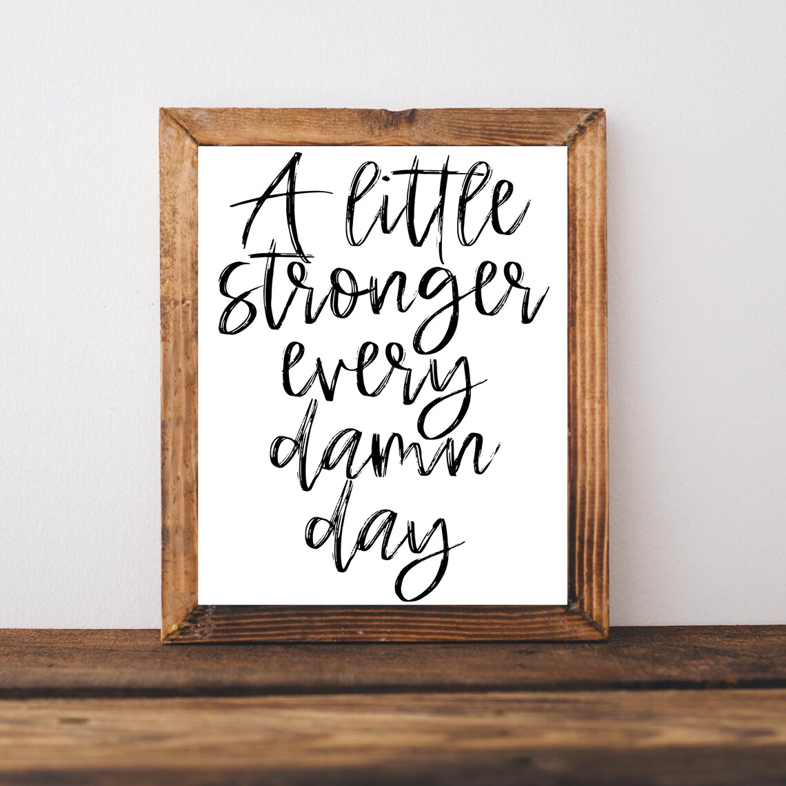 Fitness Motivational Exercise Room Wall Art Print