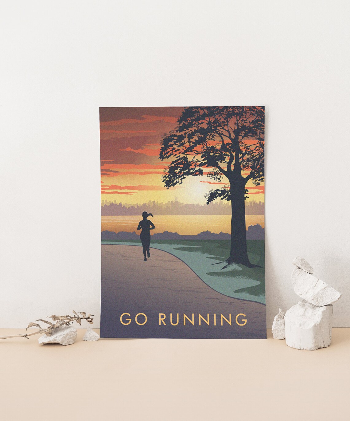 Go Running Travel Poster, Retro Outdoor Hobby Art - Image 4