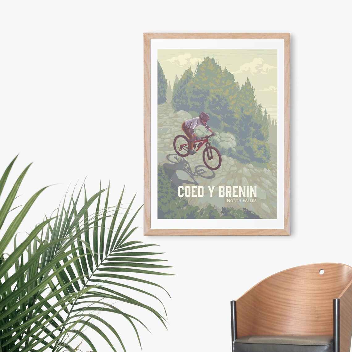Coed y Brenin North Wales Mountain Biking Rocky Trail MTB Poster - Image 3
