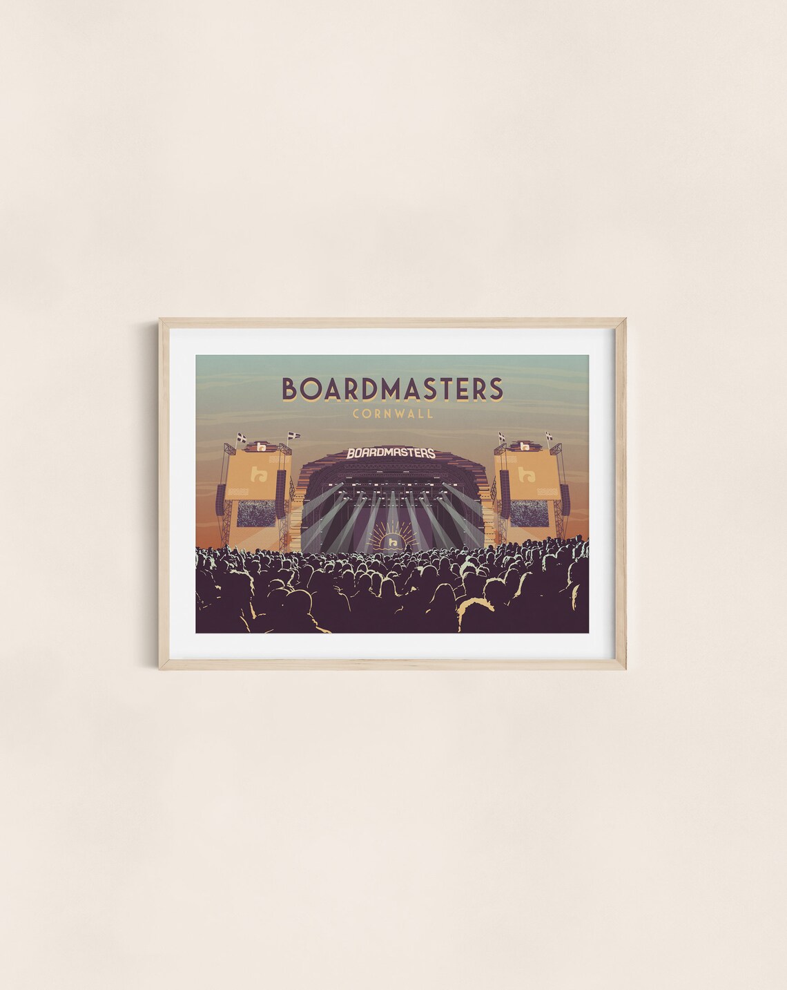 Boardmasters Festival Poster, Cornwall Travel Poster - Image 3