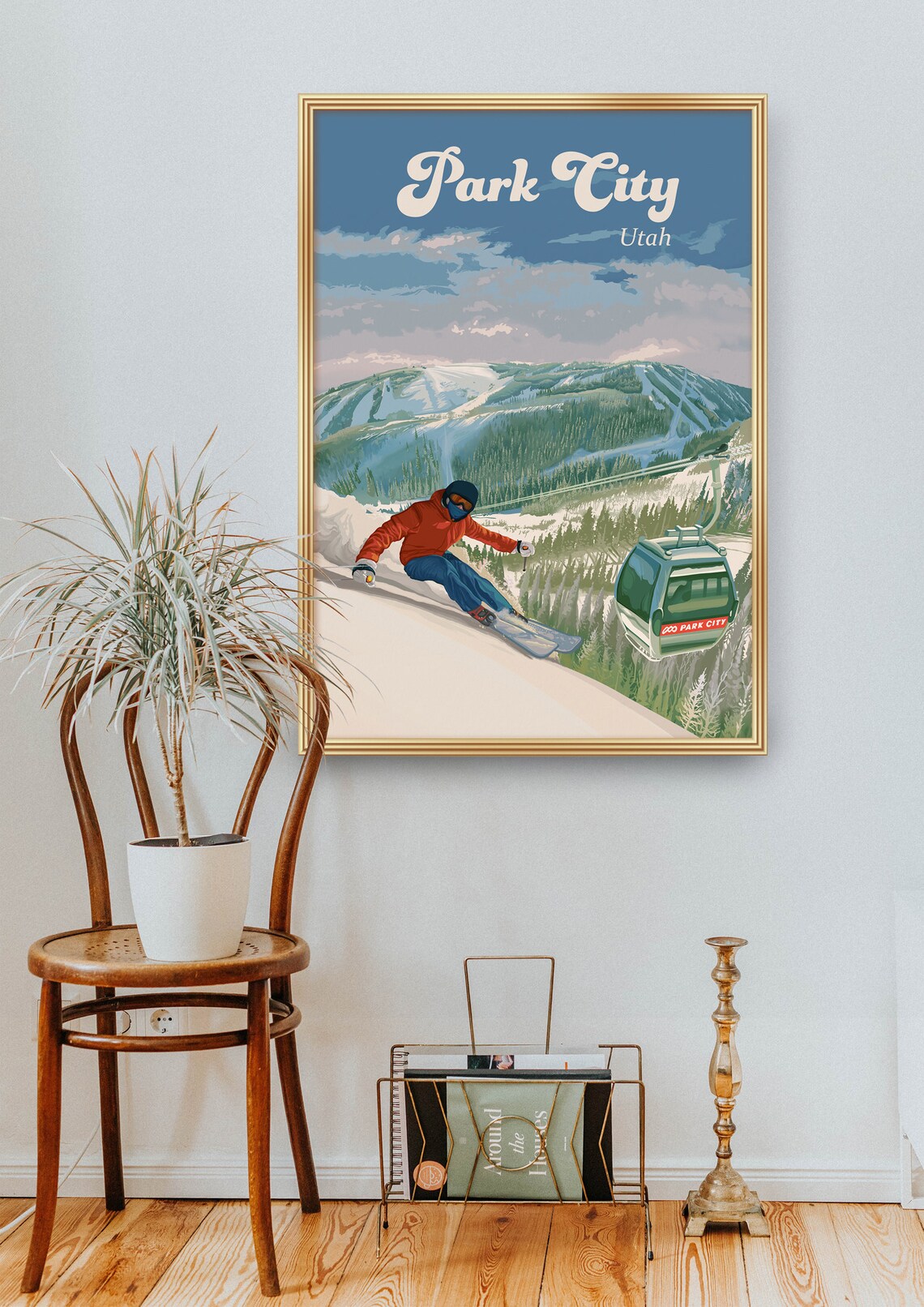 Park City Utah Vintage Travel Poster Art Print - Image 2