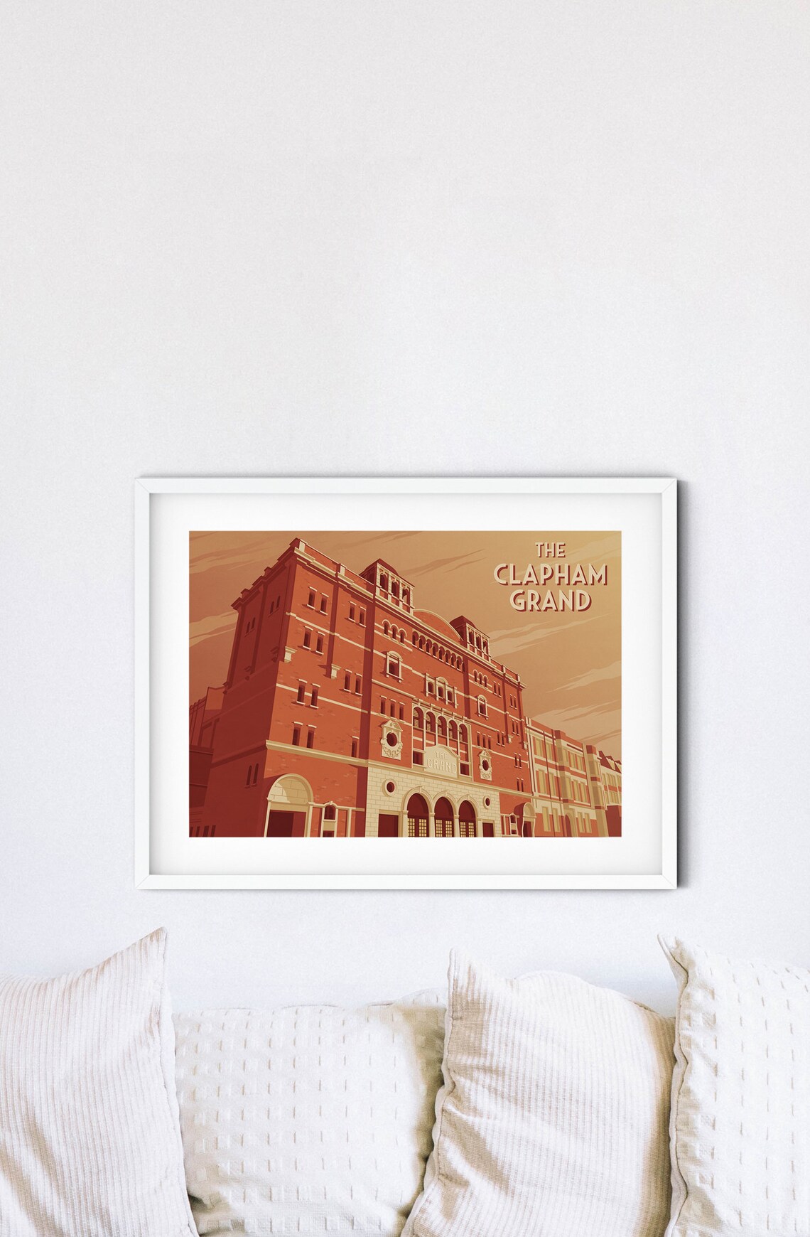 Clapham Grand London Vintage Travel Poster Print - Image 4
