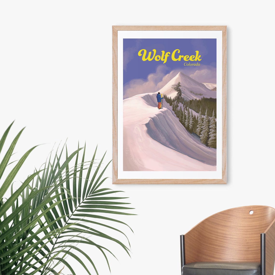 Wolf Creek Ski Resort Snowy Peak Colorado Winter Travel Poster - Image 3