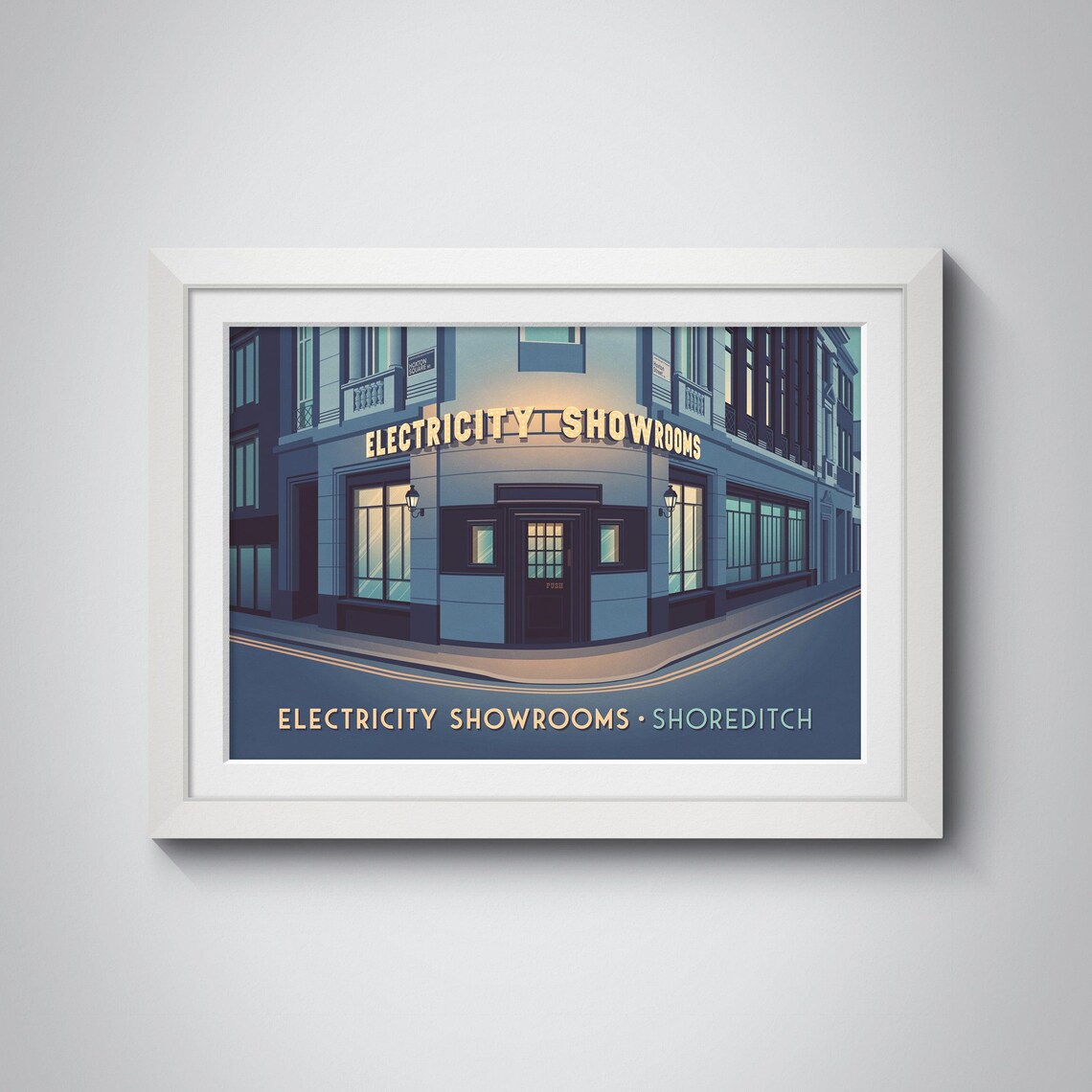 Electricity Showrooms Shoreditch Night London Iconic Venue Poster - Image 4