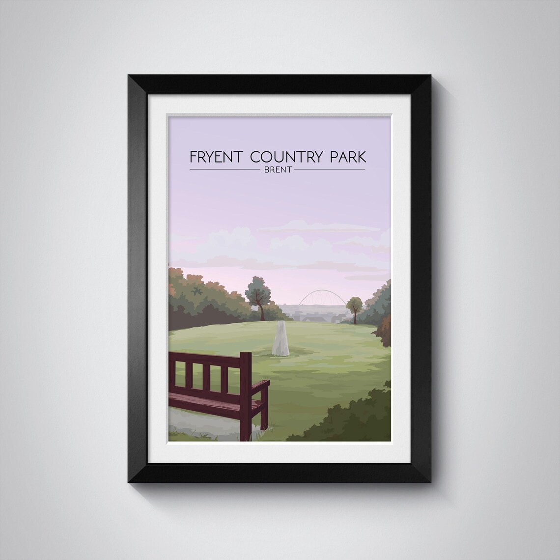 Fryent Country Park Travel Poster, Brent London