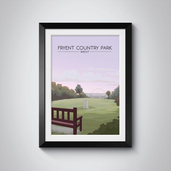 Fryent Country Park Travel Poster, Brent London