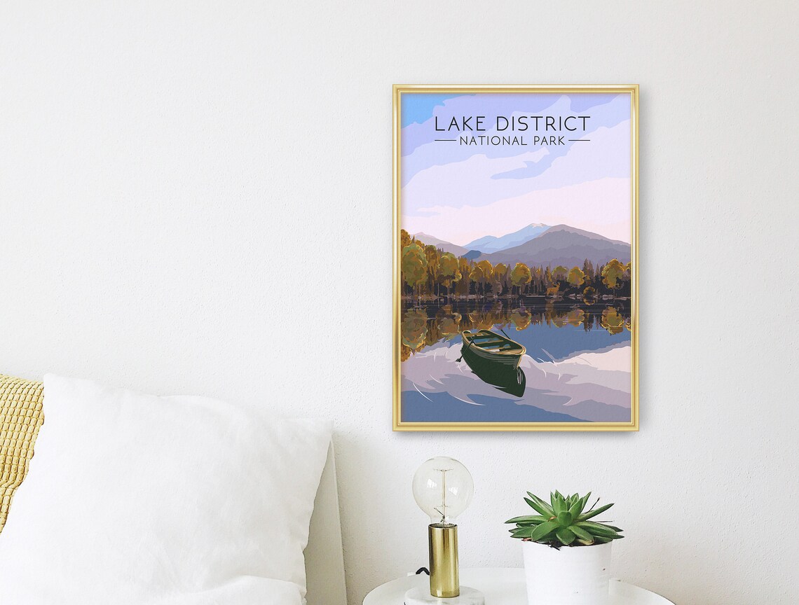 Lake District National Park Vintage Travel Poster Print - Image 2
