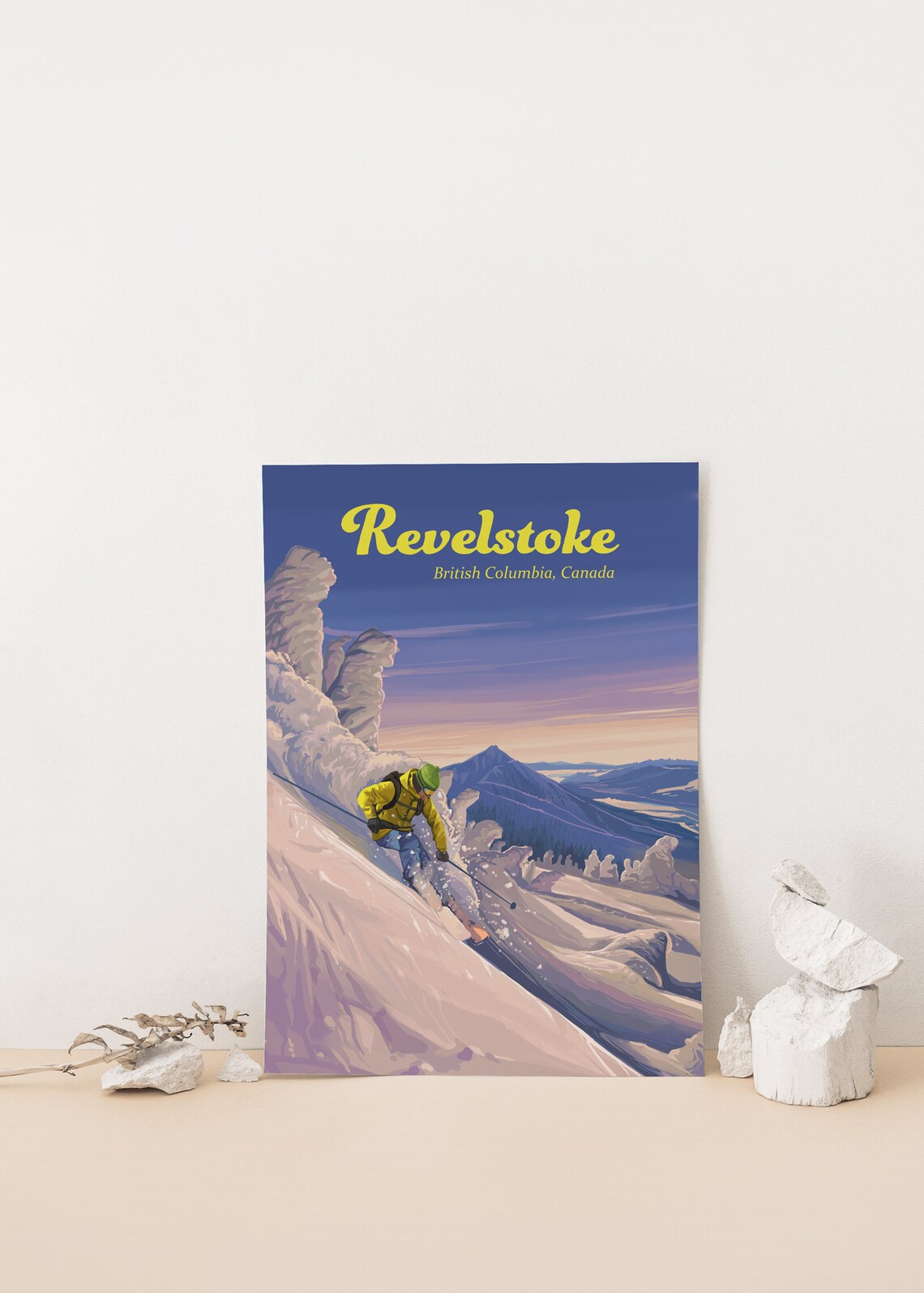 Revelstoke Ski Resort Vintage Travel Poster - Image 4