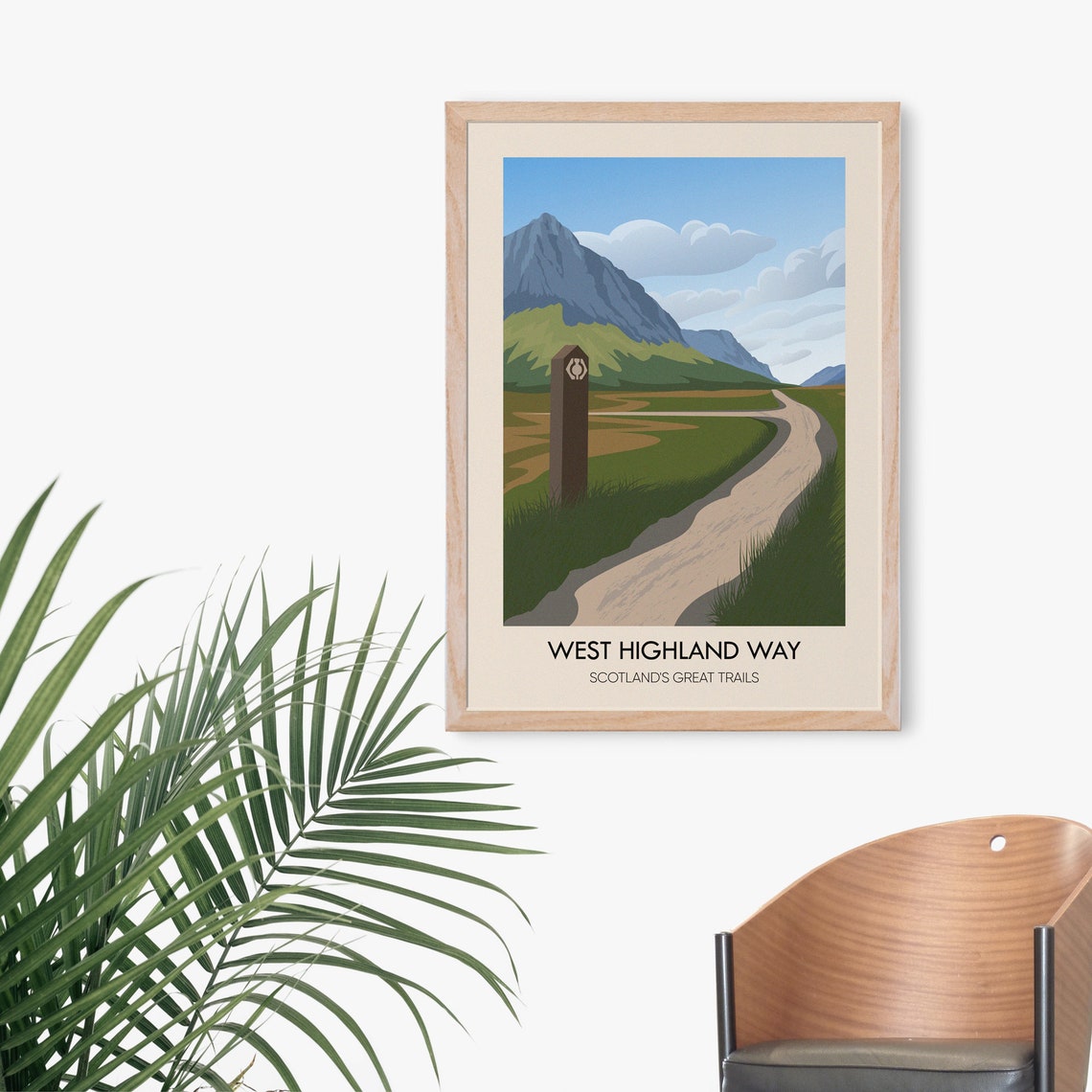 West Highland Way Scotland Great Trails Mountain Path Travel Poster - Image 3