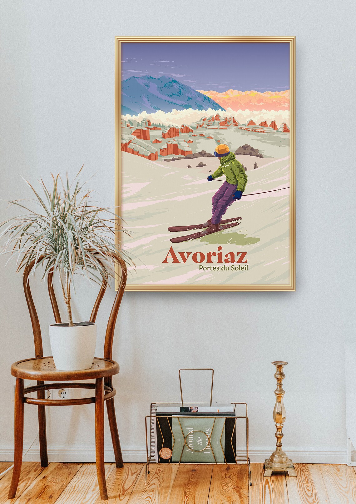 Avoriaz Ski Resort Vintage Retro Travel Poster - Image 4