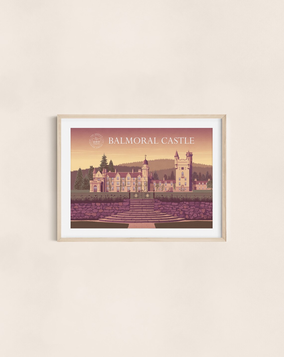 Balmoral Castle Royal Residence Platinum Jubilee 2022 Royal Poster - Image 3