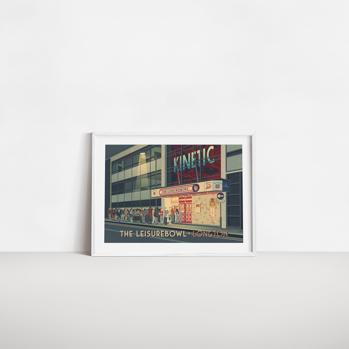 Leisurebowl Longton Travel Poster, 90s Rave Print - Image 2