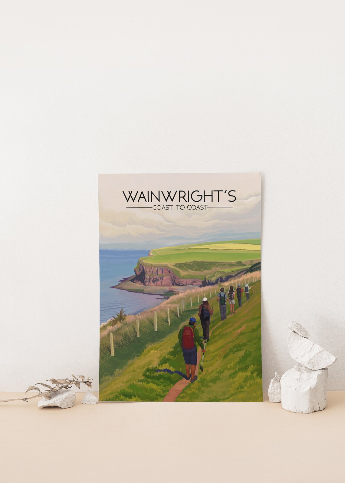 Wainwrights Coast To Coast Travel Poster, National Trail - Image 4