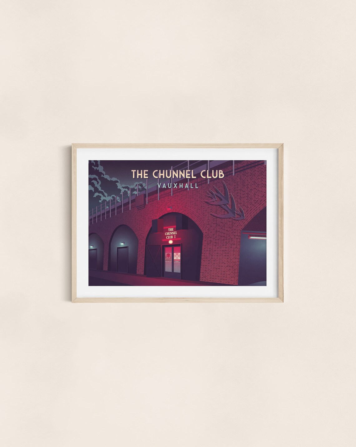 The Chunnel Club Vauxhall London Railway Arches Nightclub Poster - Image 2