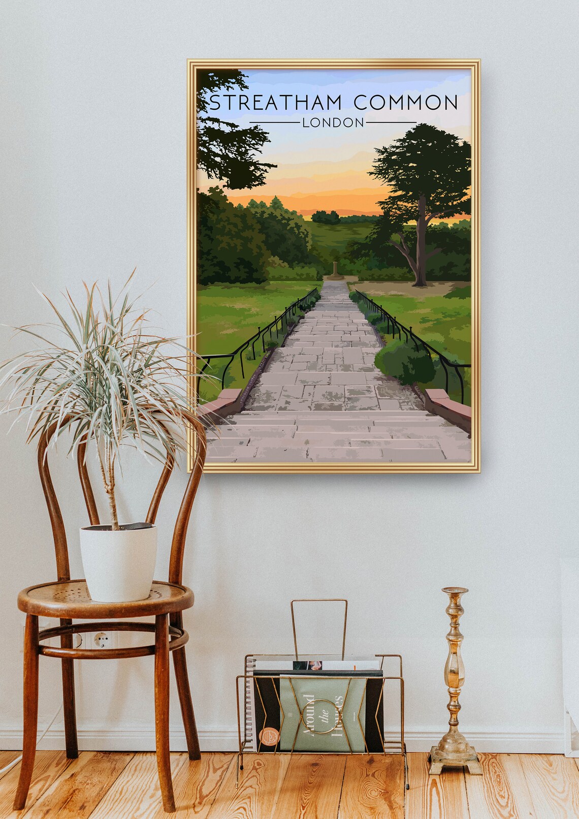 Streatham Common London Travel Poster, Park Print - Image 2