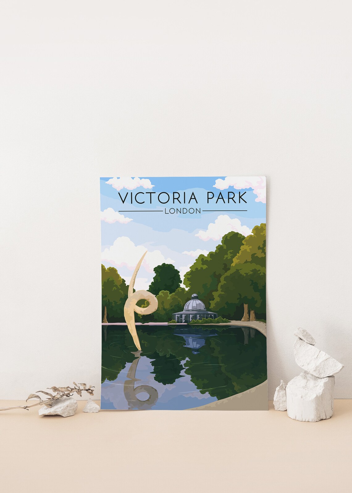 Victoria Park Poster, East London Travel Poster - Image 4