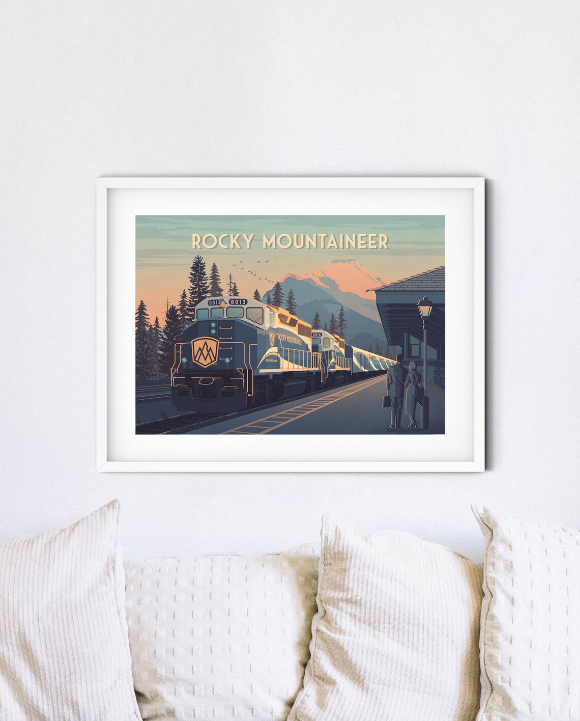 Rocky Mountaineer Canada Vintage Travel Poster - Image 3