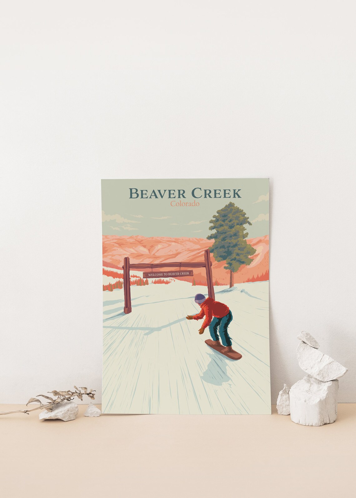 Beaver Creek Colorado Travel Poster, Ski Resort - Image 4