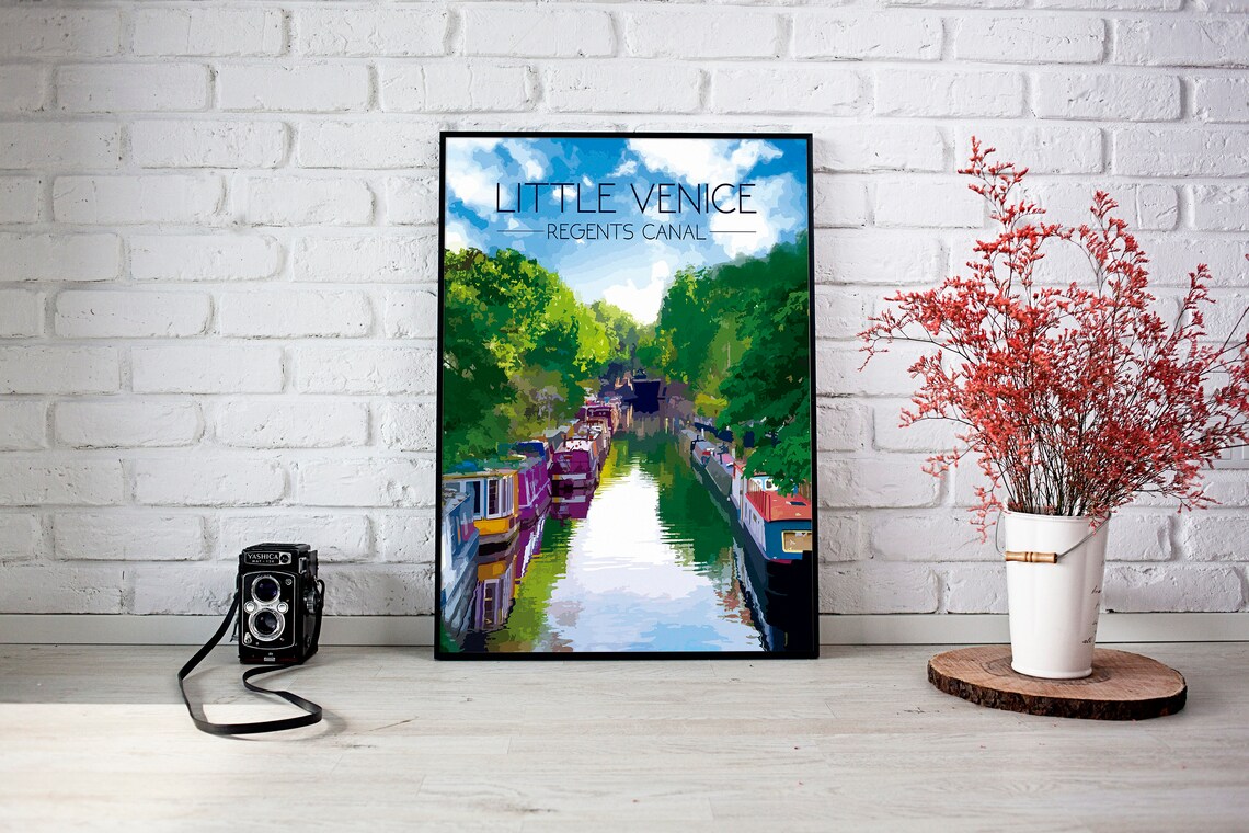 Little Venice Regent's Canal Travel Poster - Image 4