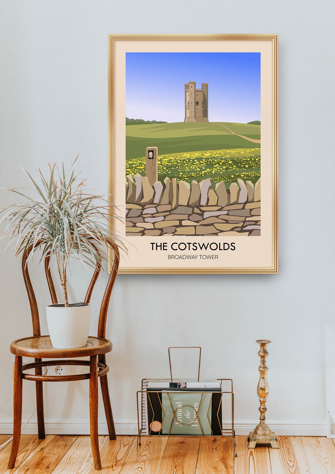 Cotswolds Vintage Travel Poster, Gloucestershire Trail - Image 2