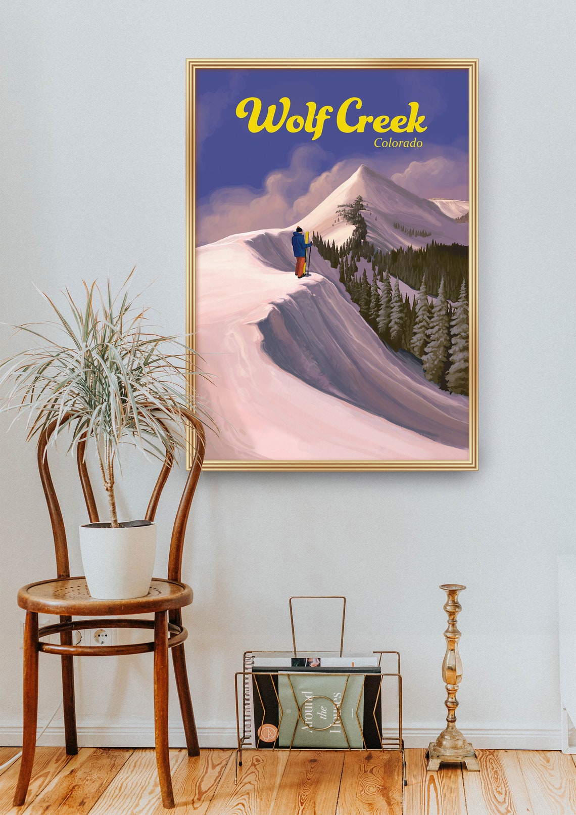 Wolf Creek Ski Resort Snowy Peak Colorado Winter Travel Poster - Image 2