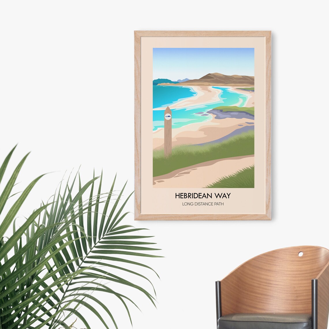 Hebridean Way Long Distance Coastal Trail Hiking Poster Scotland Outer Hebrides - Image 4