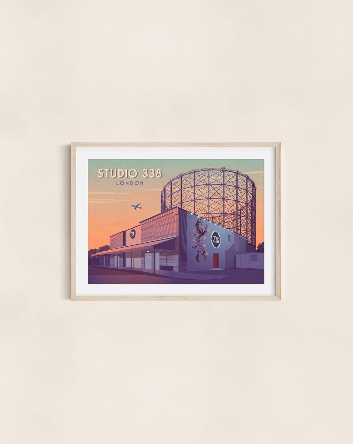 Studio 338 London Nightclub Gasholder Retro Venue Travel Poster - Image 3