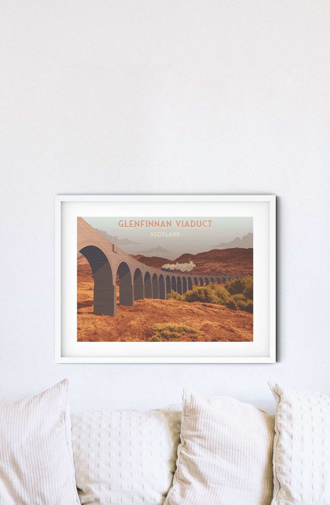 Glenfinnan Viaduct Scotland Steam Train Moorland Highlands Poster - Image 4