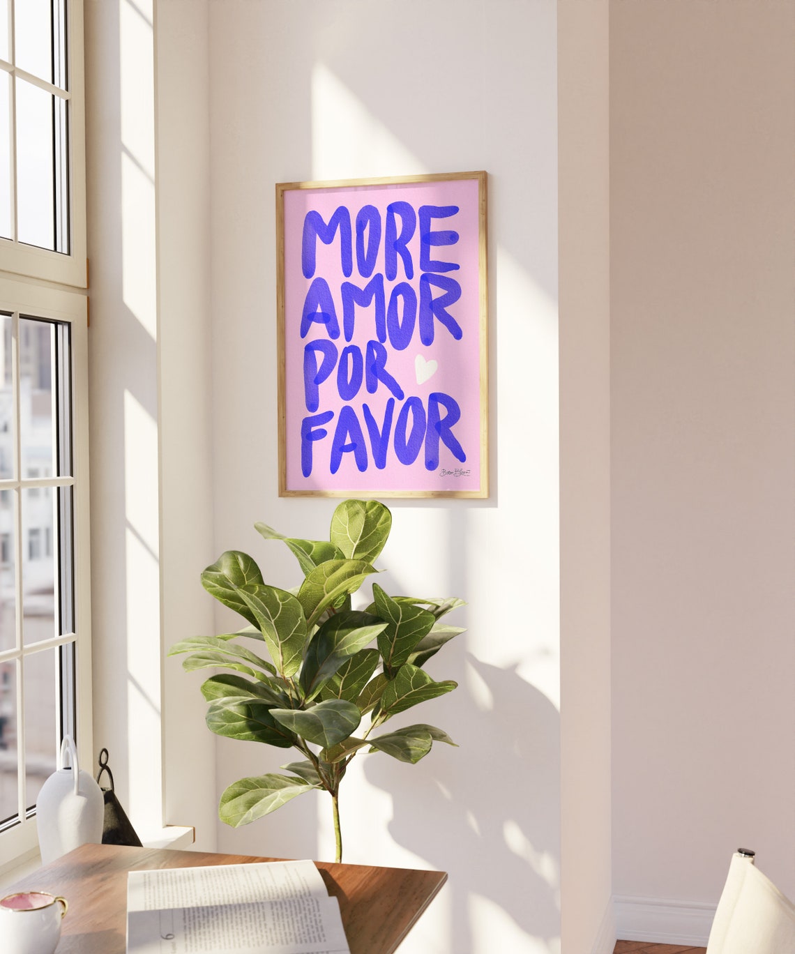 More Amor Por Favor Quote Art Print - Image 6