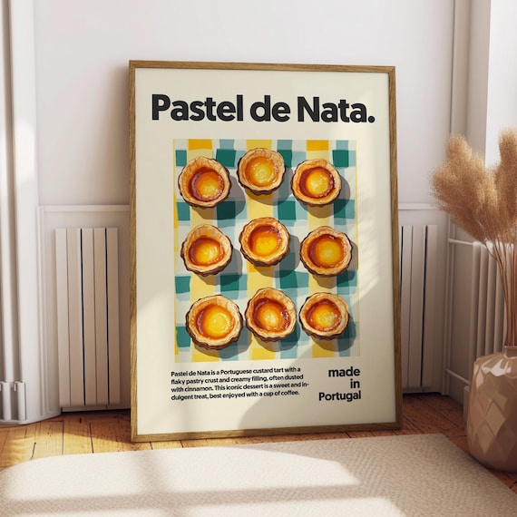 Pastel Del Nata Kitchen Decor Art Print