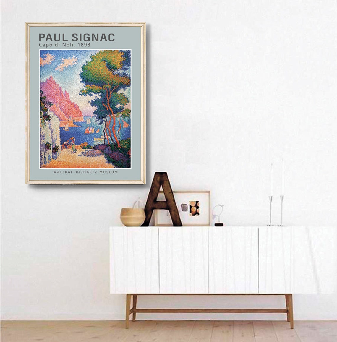 Paul Signac Capo di Noli 1898 Pointillist Mediterranean Coast Poster - Image 3
