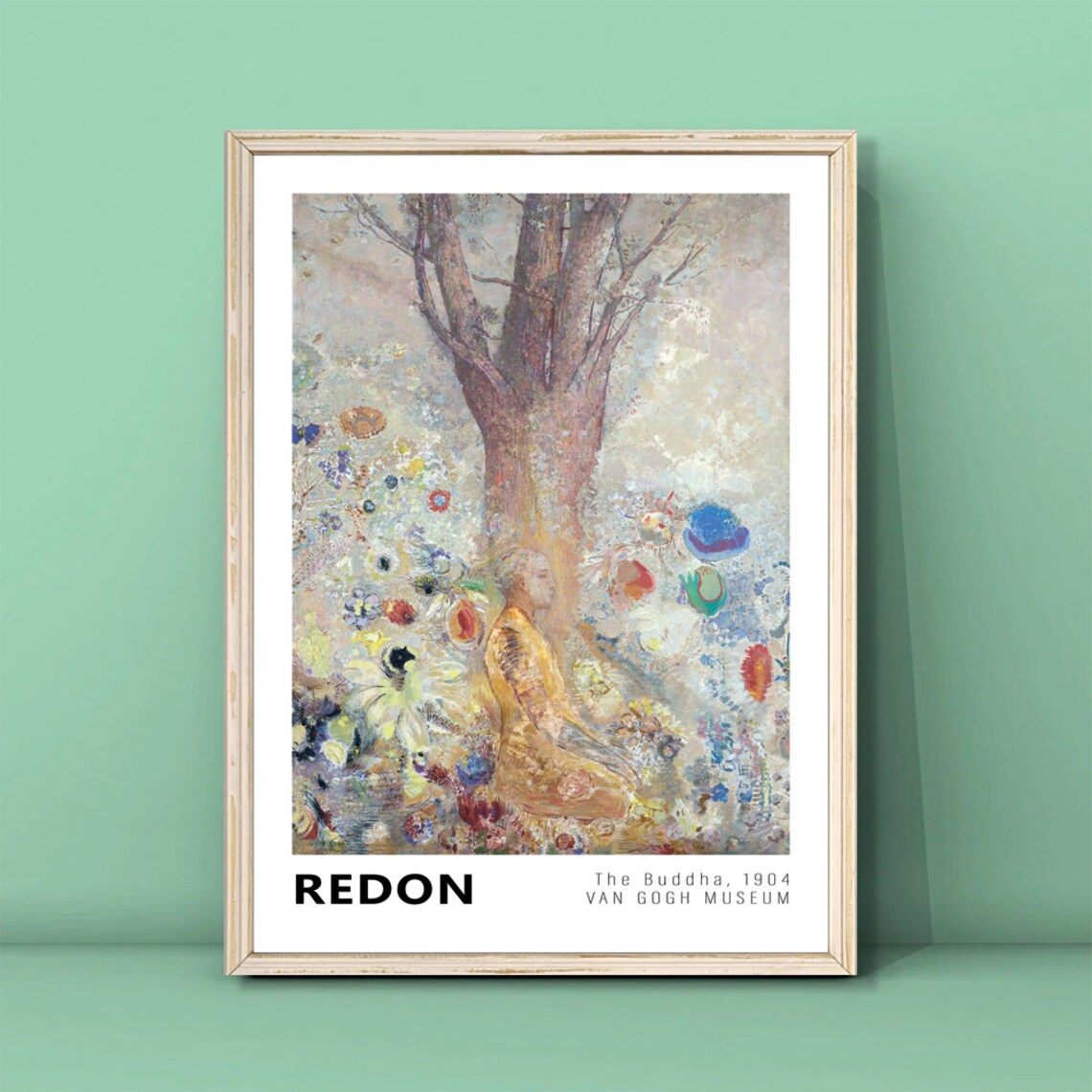 Odilon Redon The Buddha Vintage Landscape Poster