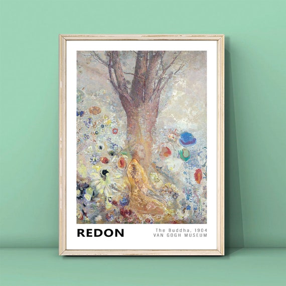 Odilon Redon The Buddha Vintage Landscape Poster