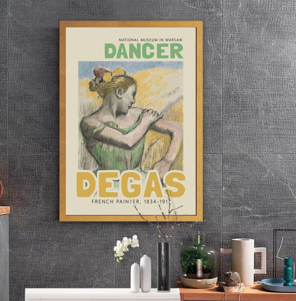Edgar Degas Dancer National Museum Warsaw Pastel Museum Art Poster - Image 2